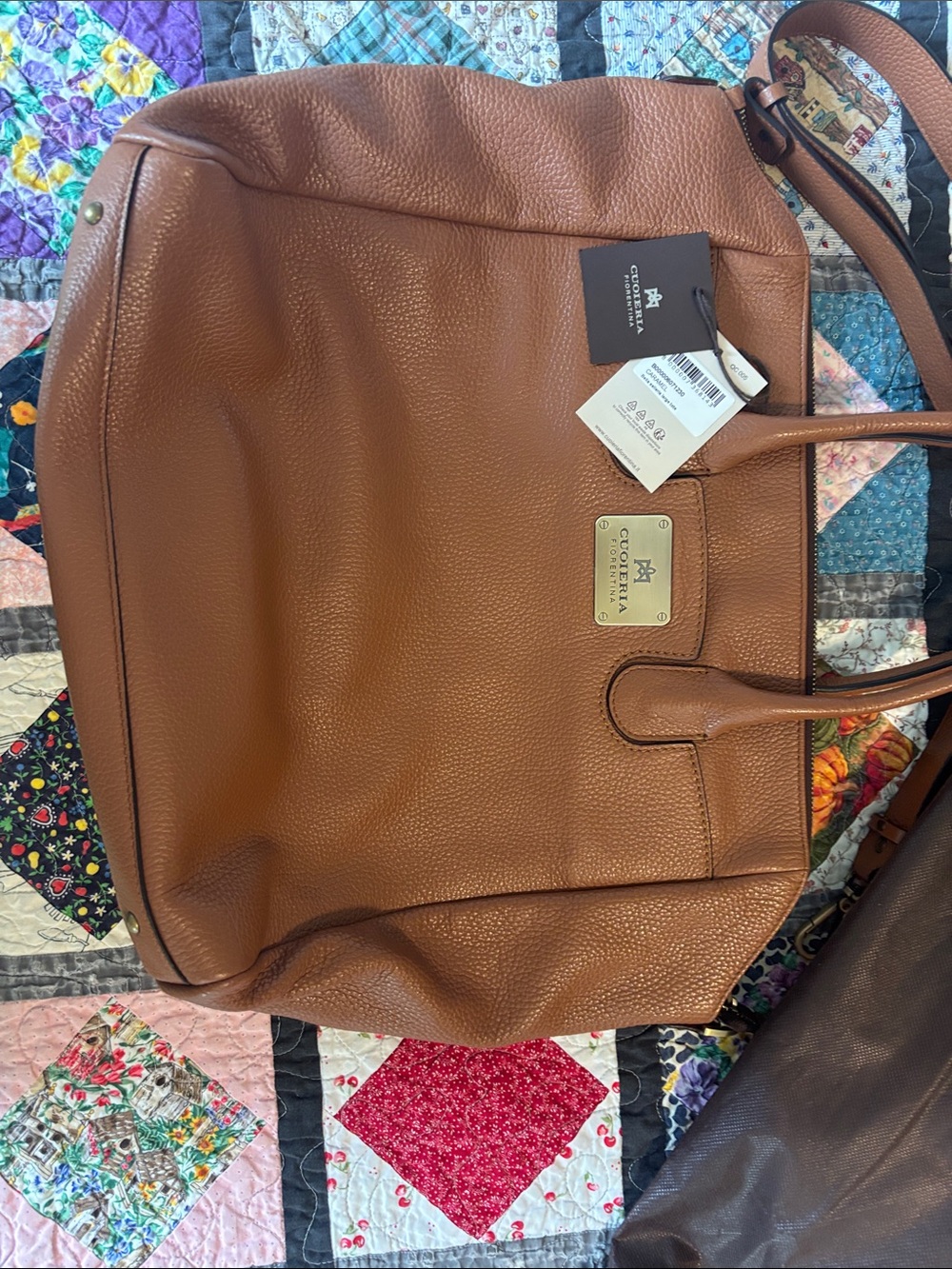 CUOIERIA FIORENTINA Leather Tote in caramel leather - Picture 3 of 14
